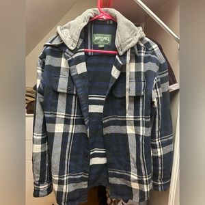 Men’s American Eagle Flannel Hoodie size S